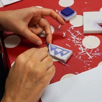 Fabric Printing with Carved Stamps