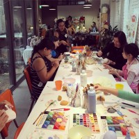 Parent and Child Ceramic Painting Workshop in Sydney