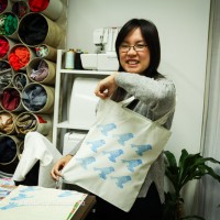 Fabric Printing with Handmade Stamps